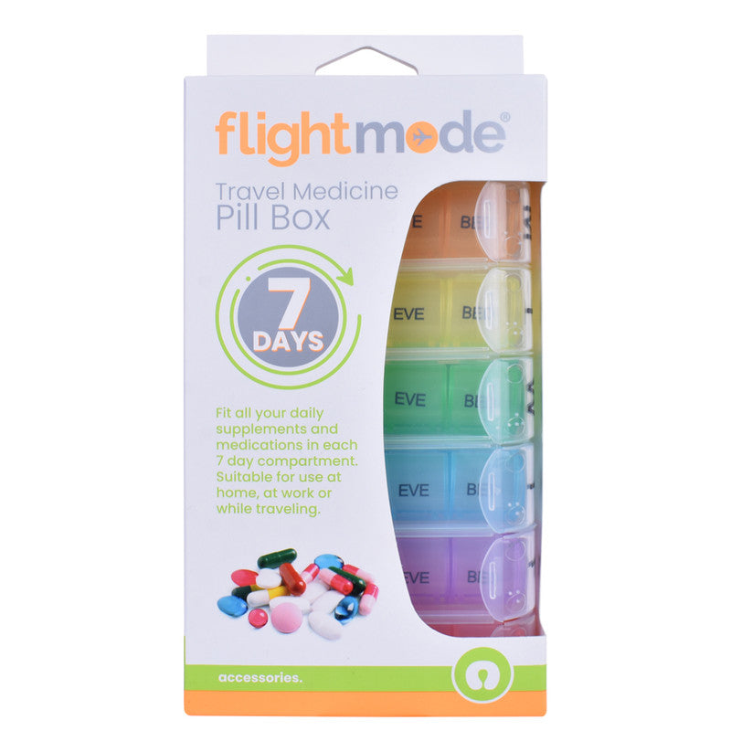 7-Day Push-Button Rainbow Pill Box Organiser